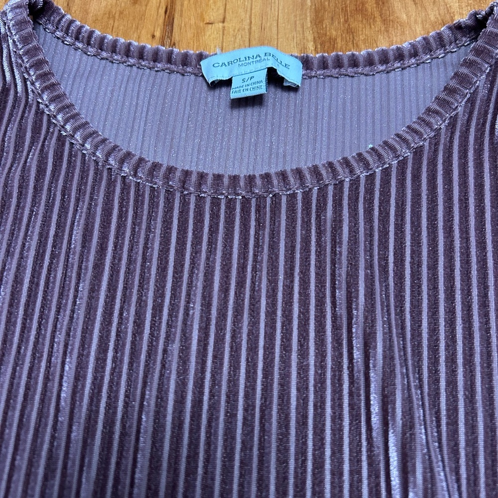 Velvet Ribbed Top - Picture 2 of 2